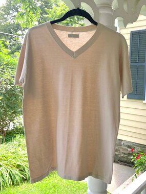 Gene Meyer 100% Cotton V-Neck Tee Shirt, Men’s
